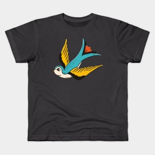 Swallow and Moth Kids T-Shirt